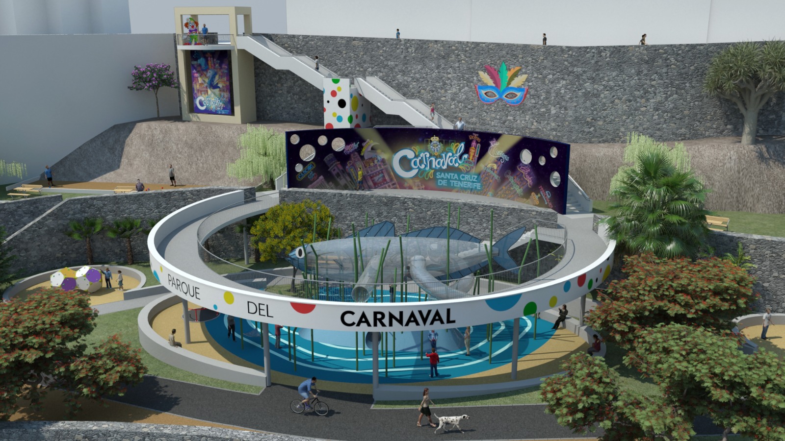 Santa Cruz presenta el proyecto del nuevo parque temático dedicado al Carnaval